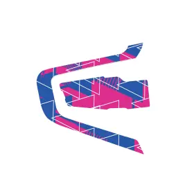 Fus-cscardopb1480401b24001 Mc Motoparts For Cardo Packtalk Bold Adhesive Protective Wrap Cover Sticker Triangle Pink