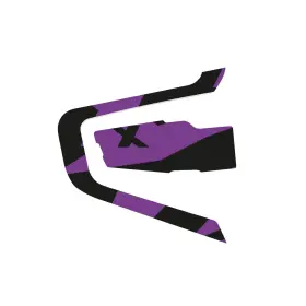 Fus-cscardopb3080401b24001 Mc Motoparts For Cardo Packtalk Bold Adhesive Protective Wrap Cover Sticker Purple Cross