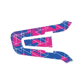 Fus-cscardope1480401b24001 Mc Motoparts For Cardo Packtalk Edge Adhesive Protective Wrap Cover Sticker Triangle Pink