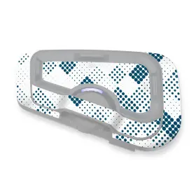 Mc1cscardofcx05x2pn001 Mc Motoparts For Cardo Freecom 4x 2x Protective Cover Decal Sticker 2 Pcs Blue Circle Array