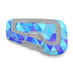 Mc1cscardofcx08x2pn001 Mc Motoparts For Cardo Freecom 4x 2x Protective Cover Decal Sticker 2 Pcs Triangle Blue