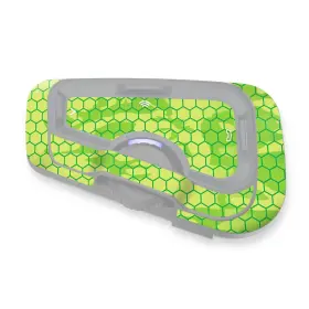 Mc1cscardofcx17x2pn001 Mc Motoparts For Cardo Freecom 4x 2x Protective Cover Decal Sticker 2 Pcs Green Hexagon