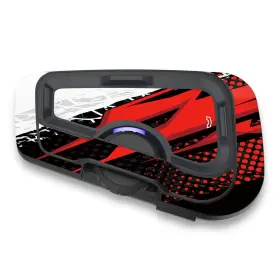 Mc1cscardofcx19x2pn001 Mc Motoparts For Cardo Freecom 4x 2x Protective Cover Decal Sticker 2 Pcs Red Stripe
