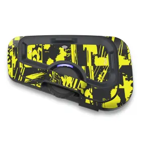 Mc1cscardofcx34x2pn001 Mc Motoparts For Cardo Freecom 4x 2x Protective Cover Decal Sticker 2 Pcs Yellow Geometric