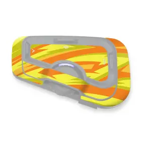 Mc1cscardofcx41x2pn001 Mc Motoparts For Cardo Freecom 4x 2x Protective Cover Decal Sticker 2 Pcs Orange Wave
