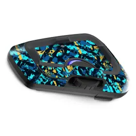 Mc1cscardofcx45x2pn001 Mc Motoparts For Cardo Freecom 4x 2x Protective Cover Decal Sticker 2 Pcs Aqua Vibrant