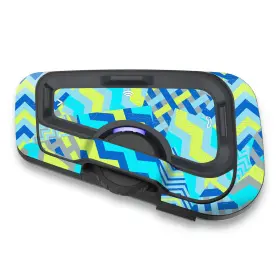 Mc1cscardofcx55x2pn001 Mc Motoparts For Cardo Freecom 4x 2x Protective Cover Decal Sticker 2 Pcs Blue Yellow Line