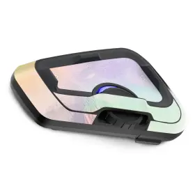Mc1cscardofcxholox2pn002 Mc Motoparts For Cardo Freecom 4x 2x Protective Cover Decal Sticker 2 Pcs Holographic