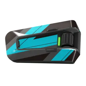 Mc1cscardopess002ebx2pn001 Mc Motoparts For Cardo Packtalk Edge Vinyl Pattern Wrap Sticker Cover X2 Ss002 Blue S