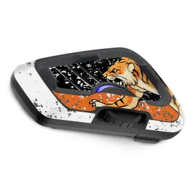Rmcscardofcx22x2mm5001 Mc Motoparts For Cardo Freecom 4x 2x Headsets Protective Wrap Sticker X2 Roaring Tiger