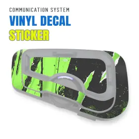 Rmcscardofcx25x2mm5001 Mc Motoparts For Cardo Freecom 4x 2x Headsets Protective Wrap Sticker X2 Abstract Green