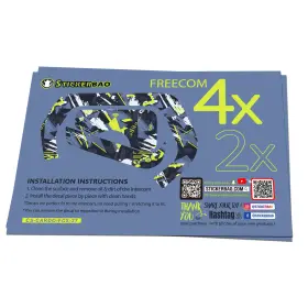 Rmcscardofcx27x2mm5001 Mc Motoparts For Cardo Freecom 4x 2x Headsets Protective Wrap Sticker X2 Dynamic Color