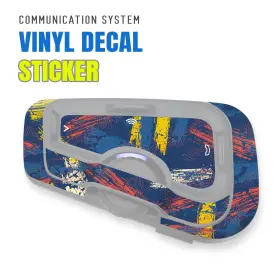 Rmcscardofcx33x2mm5001 Mc Motoparts For Cardo Freecom 4x 2x Headsets Protective Wrap Sticker X2 Colorful Graffiti