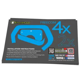 Rmcscardofcxaqx2mm5001 Mc Motoparts For Cardo Freecom 4x 2x Headsets Protective Wrap Sticker X2 Aqua