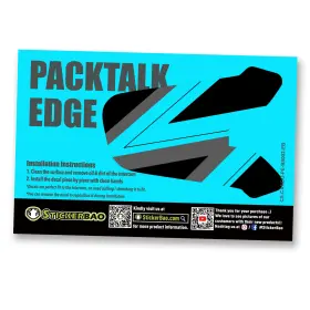 Rmcscardopess002ebx2mm5001 Mc Motoparts Glossy Vinyl Wrap Sticker Cover X2 Ss002 Blue S For Cardo Packtalk Edge