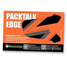 Rmcscardopess002orgx2mm5001 Mc Motoparts Glossy Vinyl Wrap Sticker Cover X2 Ss002 Orange S For Cardo Packtalk Edge