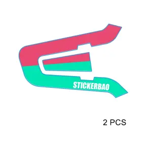 Rmcscardopett002x2mm5001 Mc Motoparts Glossy Vinyl Wrap Sticker Cover X2 Tt002 Pink Green For Cardo Packtalk Edge