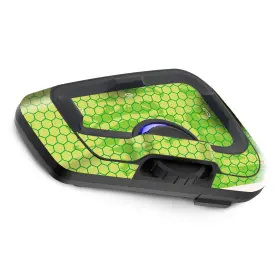 Tu-cscardofcx17x2tfu60101t001 Mc Motoparts For Cardo Freecom 4x 2x Protective Headset Decal Sticker X2 Green Hexagon