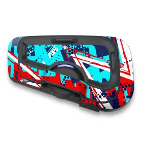 Tu-cscardofcx26x2tfu60101t001 Mc Motoparts For Cardo Freecom 4x 2x Protective Headset Decal Sticker X2 Abstract Aqua