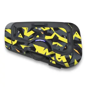 Tu-cscardofcx30x2tfu60101t001 Mc Motoparts For Cardo Freecom 4x 2x Protective Headset Decal Sticker X2 Yellow Vibrant