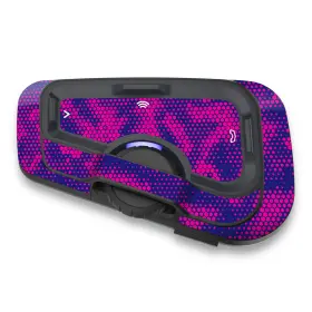 Tu-cscardofcx38x2tfu60101t001 Mc Motoparts For Cardo Freecom 4x 2x Protective Headset Decal Sticker X2 Purple Dot