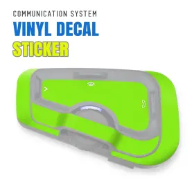 Tu-cscardofcxgrx2tfu60101t001 Mc Motoparts For Cardo Freecom 4x 2x Protective Headset Decal Sticker X2 Green