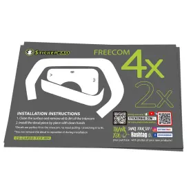 Tu-cscardofcxwhx2tfu60101t001 Mc Motoparts For Cardo Freecom 4x 2x Protective Headset Decal Sticker X2 White