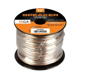 16gsw50 Metra Clear Speaker Wire 50ft 16ga Powersports Audio Cable