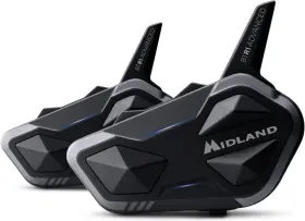 Btr1 Midland 011869205118 Advanced Motorcycle Bluetooth Headset 2 Pack