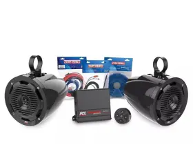 Uni-1-mudbtrc Mtx 2 Speaker Roll Cage Add-on With Amplifier Remote Bt Controller