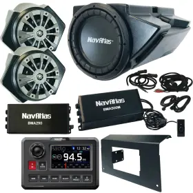 Na30c Navatlas 632016083373 Receiver 6.5 Inch Powered Speaker System 10 Sub With Amp Dash Kit