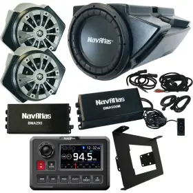 Na30c Navatlas 632016083380 Radio 6.5 Inch Speaker System With Amp 10 Subwoofer Dash Kit