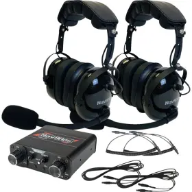 Navatlas 827204120859 Nio131pk Compact Intercom With Premium Over The Head Headset - Black