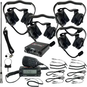 Nirbhbk4 Navatlas Intercom/radio And Headset Kit - 4-seat Black