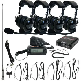 Nirohbk4 Navatlas Compact Kit With Over The Head Headset - Four Premium Headsets