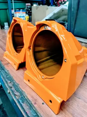 2889798-707 Polaris Slingshot Orange Rear Speaker Boxes Without Speakers 2015-2024 All