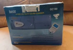 Qc180 Qwestar Compact 10 Disc Auto Changer Cd Cd-r Cd-rw Model Rare Find Vtg Nos