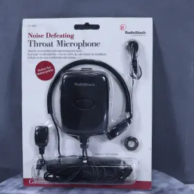 Radioshack 040293637033 Vintage Noise Defeating Throat Microphone Great For Motorcyclists