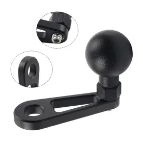 Raimukurijinusa 423224598670 Universal Motorcycle Ball Head Base Gps Phone Holder Bracket Clamp Stand