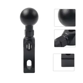 Raimukurijinusa 550718333537 Motorcycle Universal Ball Head Base Gps Phone Holder Bracket Clamp Stand Black