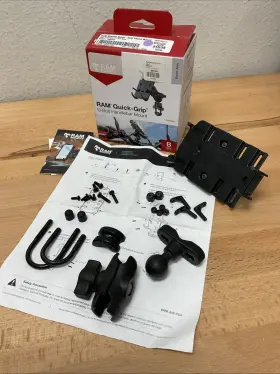 Ram-b-149z-a-pd3u Ram Mounts Quick-grip U-bolt Handlebar Mount Size B -