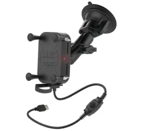 Ram-b-166-un12w Ram Mounts Tough-charge X-grip Waterproof Wireless Charger Suction Cup Mount