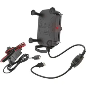 Ram-hol-un12wb-v7m Ram Mounts Tough-charge X-grip Waterproof Wireless Charging Mount With Hardwire