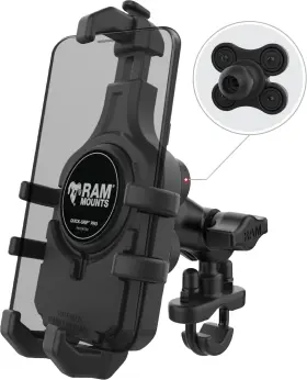 Ram-b-149z-a-pd5vu Ram Quick Grip Pro Hbar Phn Mnt With Vibe Safe Short