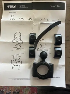 Ram-b-408-112-15u Ram Handlebar Mount