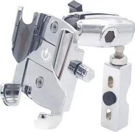 Ridepower 638845692113 Large Metal Phone Mount With Chrome Finish Rpmtlmountlgcr