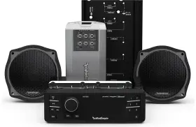 Rockford Fosgate 780687356231 Hd9813sgu-stage2 Source Unit And Four Speakers Kit