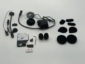 50s-a0202 Sena Bluetooth Universal Clamp Audio Kit Harman Kardon Speakers/mic New Open Box