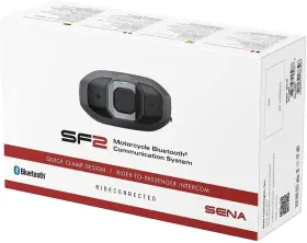 Sf2-01 Sena Sf2 Motorcycle Bluetooth Communication System With Dual Speaker-