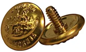 109486240210906 Shoei Replacement California Seal Buttons With Posts In Gold Motorcycle Atv/utv
